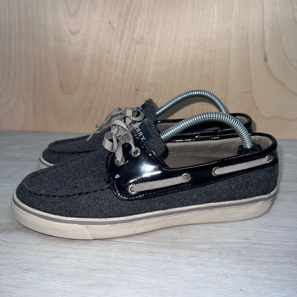 Sperry‎ Top-Sider Grey Wool Boat Loafers 9445404 Women's 7M